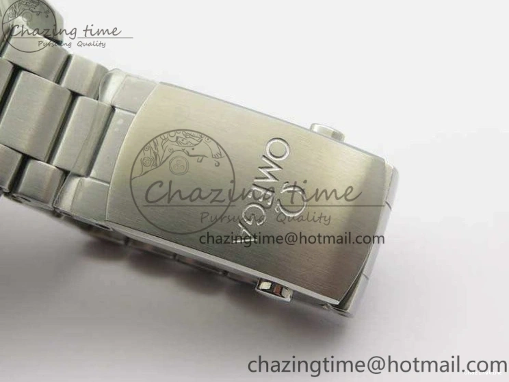 0218 Planet Ocean Master Chrono SS OM 1:1 Best Edition Gray Dial On SS Bracelet A9900 V Efficient 8116